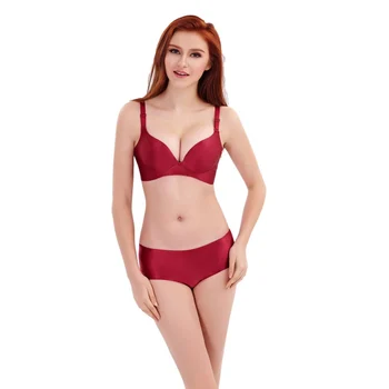 

Sexy Soft Women Lingerie Push Up Bra Set Underwear Satin Seamless 34 36 38 B C Bras Cute Sasha