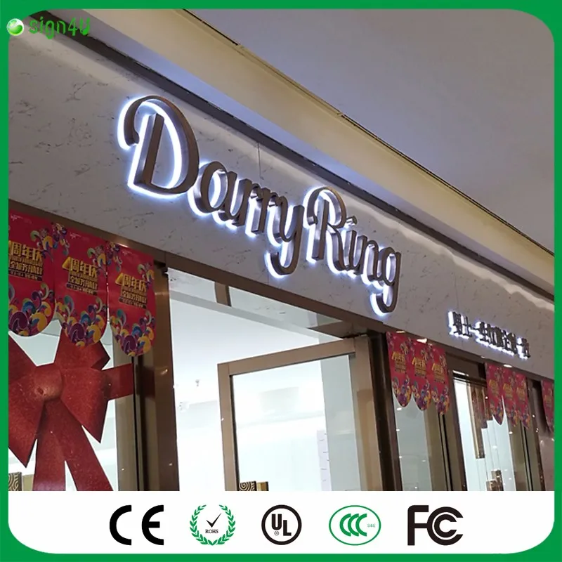 Sur Mesure En Plein Air Etanche 3d Retro Eclaire En Acier