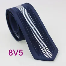 Yibei Coachella Галстуки мужские темно-Средства ухода за кожей Шеи Галстуки узкие границы с синий маленький горошек серебро в полоску 6 см Повседневное тонкий Средства ухода за кожей Шеи галстук высокое качество