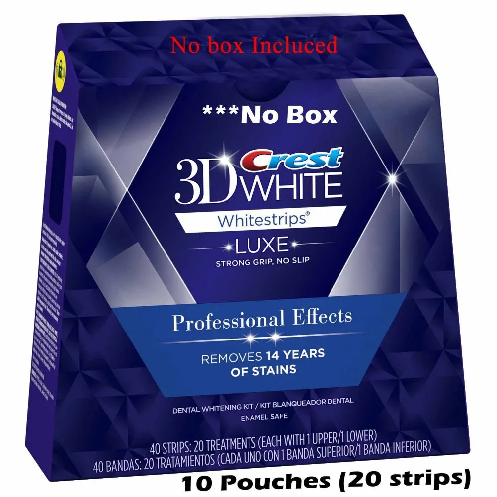 Crest Whitestrips 3D профессиональные эффекты Люкс 10 мешков(20 полосок) Зазор до 11 ноября