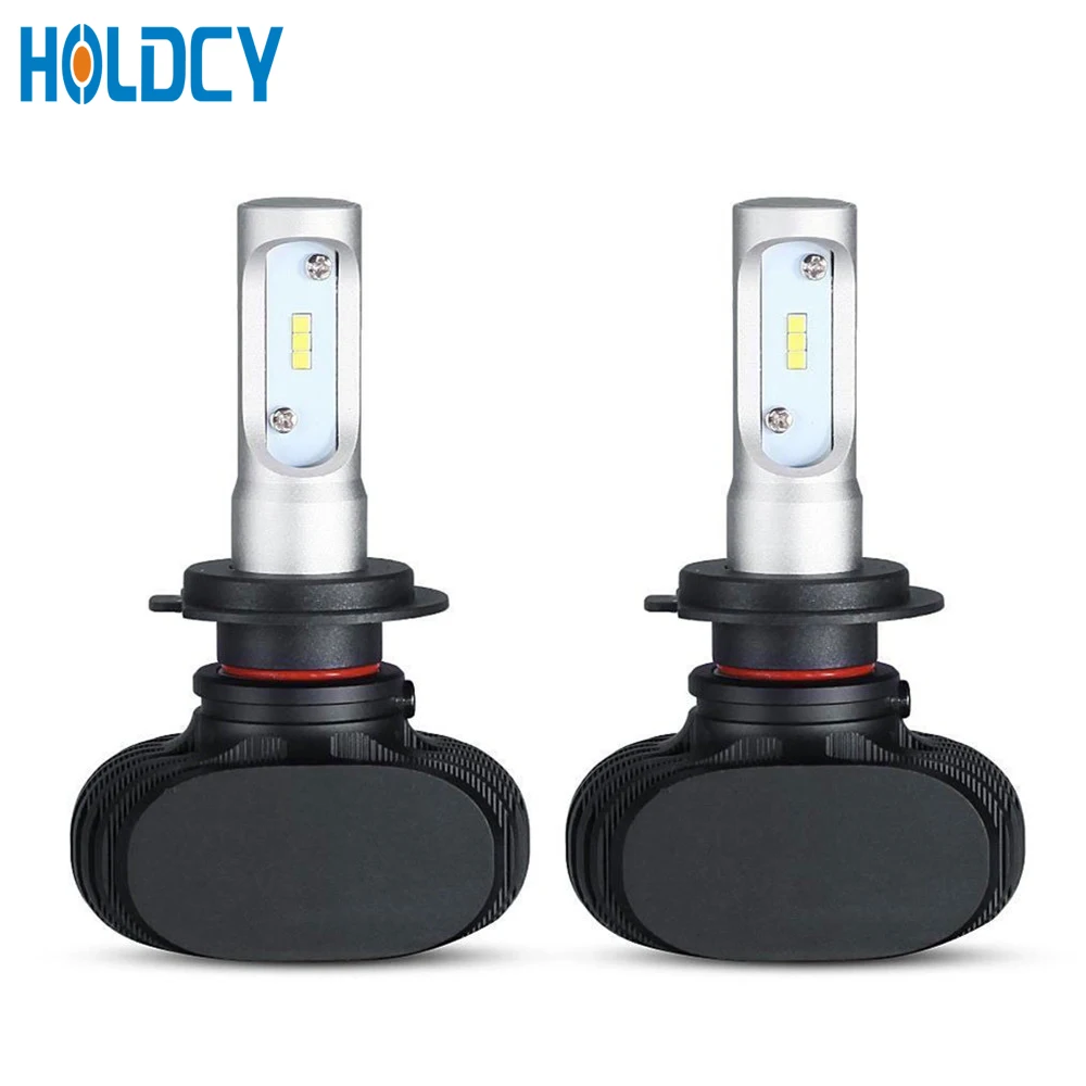 Kopen 1 paar H7 H11 H9 HB3 9005 H1 P145S LED Koplamp Lamp 50 w 6500 k 8000LM All In One auto LED Koplamp Lampen Mistlampen 12 v