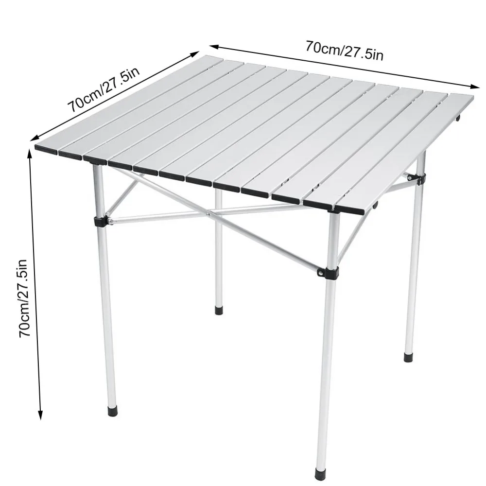 Портативный открытый стол алюминиевый легкий свернутый складной рыболовный кемпинг стол 70X70X70 см