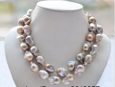 

Hot sale new Style >>>>>CLASSIC HUGE SOUTH SEA LAVENDER BAROQUE PEARL NECKLACE 38 INCHES