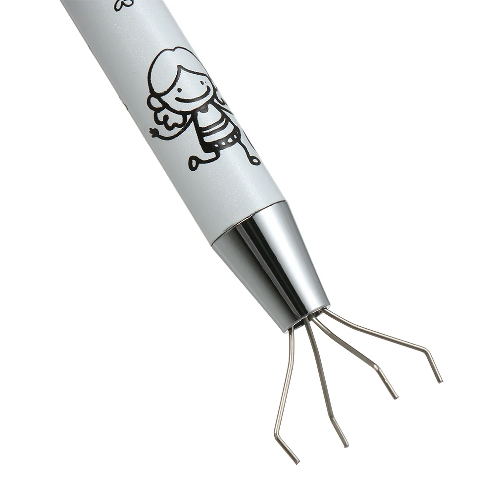 Дизайн ногтей маникюр портативный советы палка хлопок Коготь ручка металл кисточки для дизайна ногтей акриловая пластина для удаления шаблонные штампы инструменты для очистки