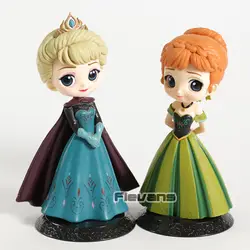 Q поскет Принцесса Эльза и Анна коронация стиль куклы ПВХ Рисунок Коллекционная модель игрушки 2 шт./компл./компл