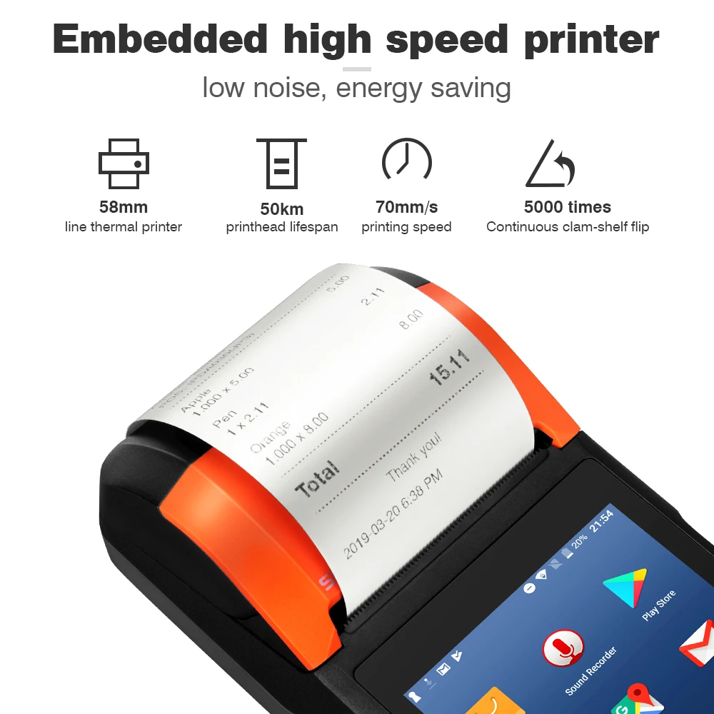 POS الروبوت 7.1 PDA محطة POS المحمولة Sunmi V2 PDA eSIM 4G WiFi مع كاميرا المتكلم استلام طابعة للجوال النظام السوق POS الروبوت 7.1 PDA محطة POS المحمولة Sunmi V2 PDA eSIM 4G WiFi مع كاميرا المتكلم استلام طابعة للجوال النظام السوق