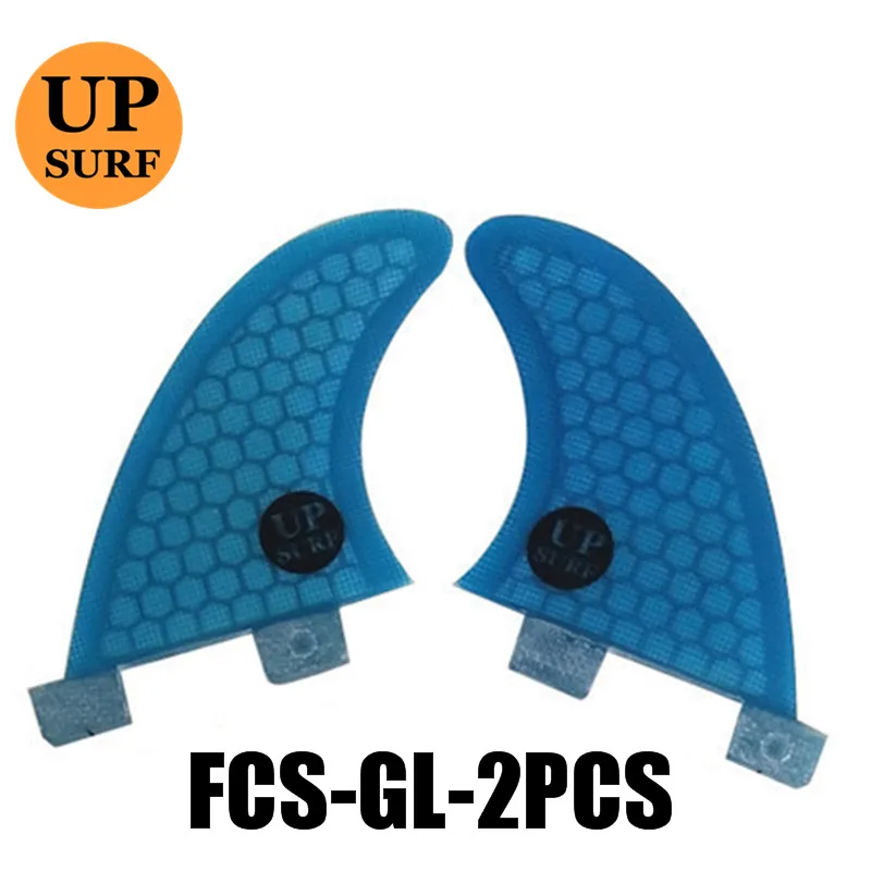 Плавники для серфинга FCS GL оранжевые, красные, синие, зеленые, черные сотовые плавники из стекловолокна FCS задние плавники(доска для серфинга) Quilhas - Цвет: blue A  upsurf