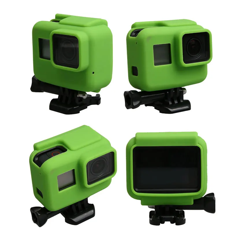 Colorful Soft Silicone Rubber Frame Protective Case for GoPro Hero 5 Black Protective Cover for Go Pro 5 Camera Accessories (9)