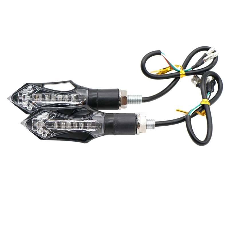 

2Pcs Motorcycle Turn Signal 12Led Indicator Locomotive Universal Turn Signal