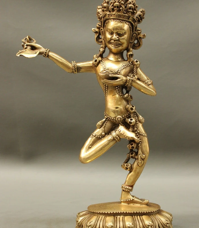 SCY 11 &quotТибетский латунный буддизм Vajra защита Vajravarahi Dorje Phakmo статуя Будды 8 06 | Дом и