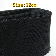 Полиэстер конский оплетка сетка склеивание, Крин, 12 см, 100 Yd, жесткая
