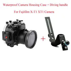 Meikon 40 м/130ft Водонепроницаемый Дайвинг Корпус камеры чехол для Fujifilm X-T1 XT1 Камера, подводный Камера Сумки Чехол + Дайвинг ручка