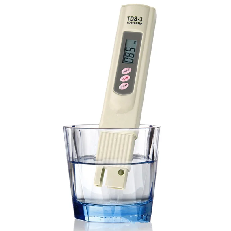 

1pcs Digital TDS Meter Testing Pen Purity Filter Measuring Water Purity Tester 0-9990 PPM TEMP/PPM Water Quality