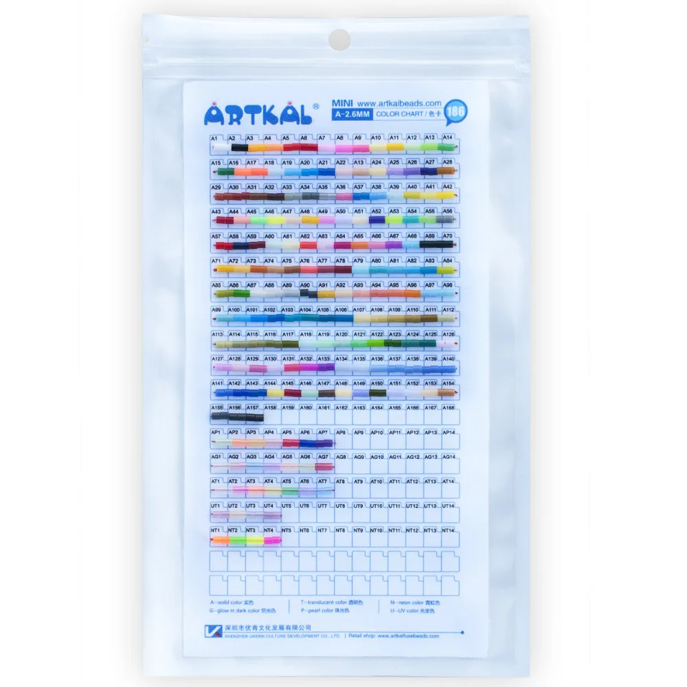 Artkal Beads Physical Color Chart - buy at the price of $6.99 in ...