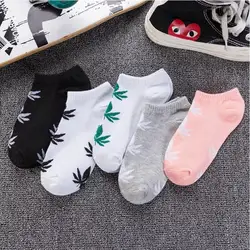 Короткие носки с Кленовым листом; хлопковые носки с закрытым носком; носки из конопляного волокна; фирменные носки для скейтборда; 10 пар