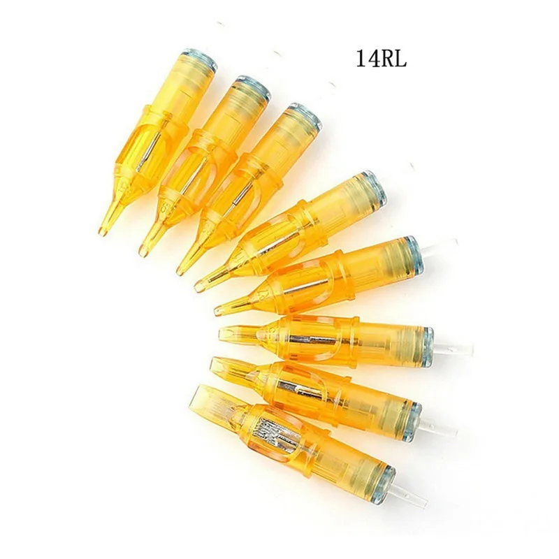 

Bfaccia 20pcs Assorted Sterilized Tattoo Needles 1/3/5/7/9/11/14RL agujas microblading naalden permanent makeup