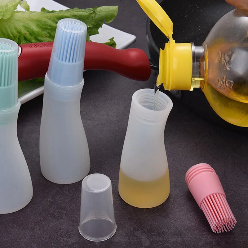 Hot Silicone Basting lecythus Oil Brush Pastry Brush for Barbecue Baking Cooking BBQ Tool