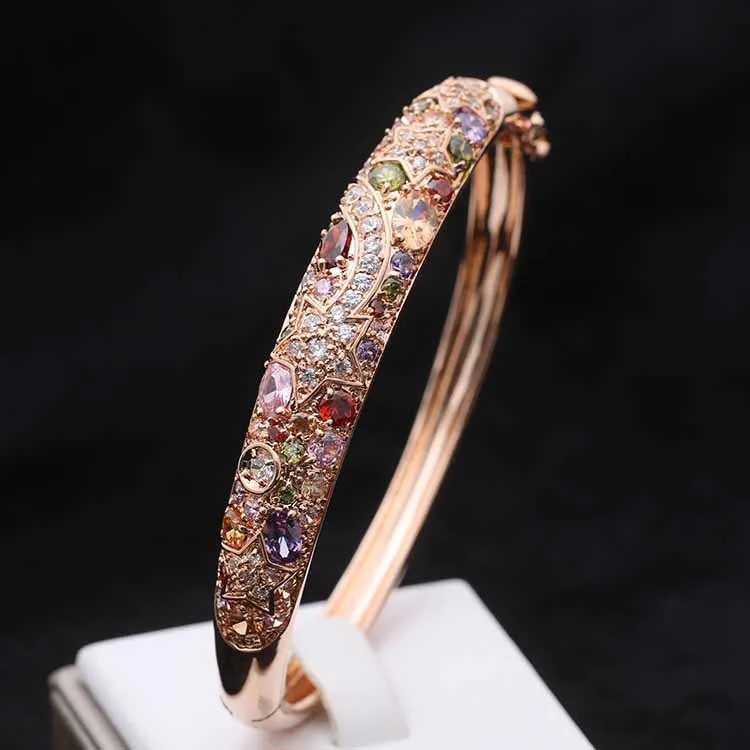 Buy The authentic jewelry exquisite inlaid CZ luxury