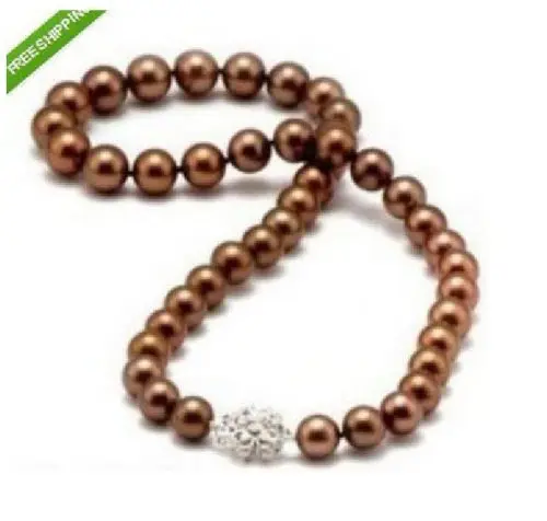 

ddh003809 10-11MM SOUTH SEA GENUINE CHOCOLATE PEARL NECKLACE