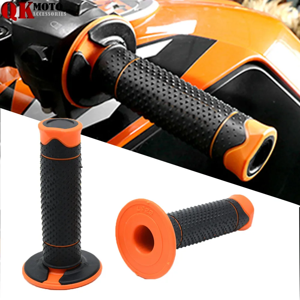Left 22mm & Right 24mm Rubber Motorcycle HandleBar Motorbikes Hand