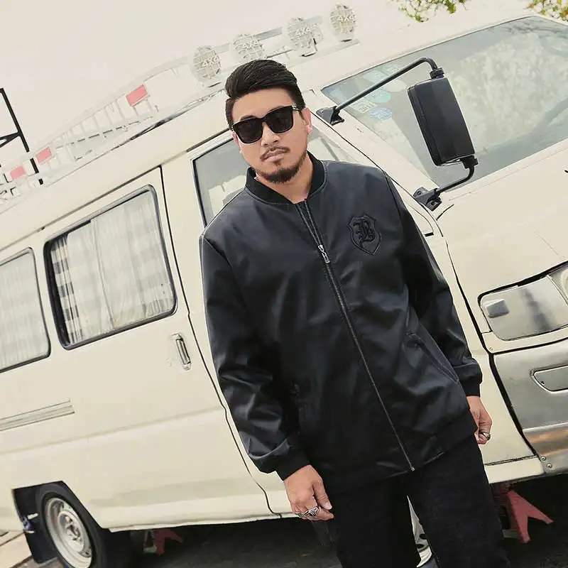 Zozowang plau size 2XL-9XL Men Leather Jackets Men Stand Collar Coats Male Motorcycle Leather Jacket Brand Clothing man jacket Zozowang plau size 2XL-9XL Men Leather Jackets Men Stand Collar Coats Male Motorcycle Leather Jacket Brand Clothing man jacket