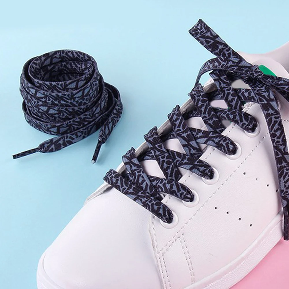 1 пара декоративных цветных шнурков для обуви с модным принтом радуги, градиентные плоские шнурки, милые розовые эластичные шнурки для обуви