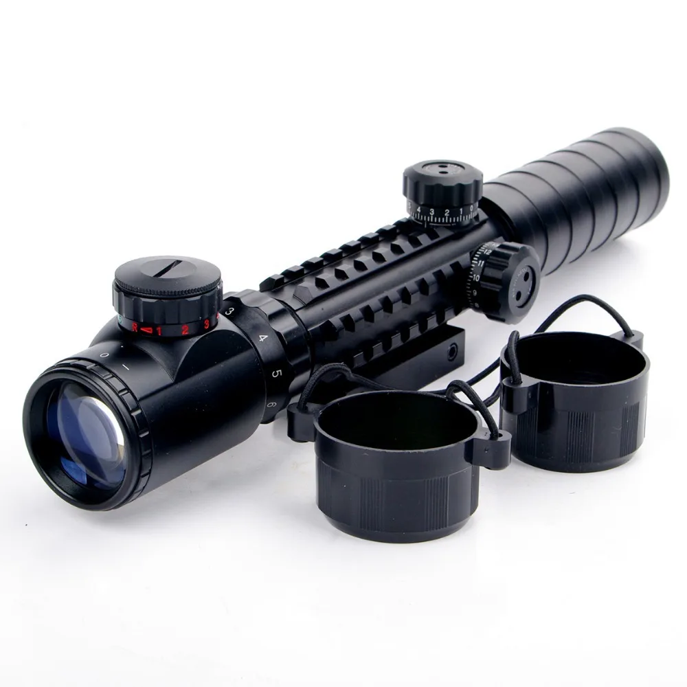 font b Rangefinder b font Reticle Shotgun Air Hunting Rifle Scope With Lens Cover New