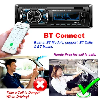 

Car Stereo Audio In-Dash Aux Input FM Receiver SD USB MP3 Radio Player l0329