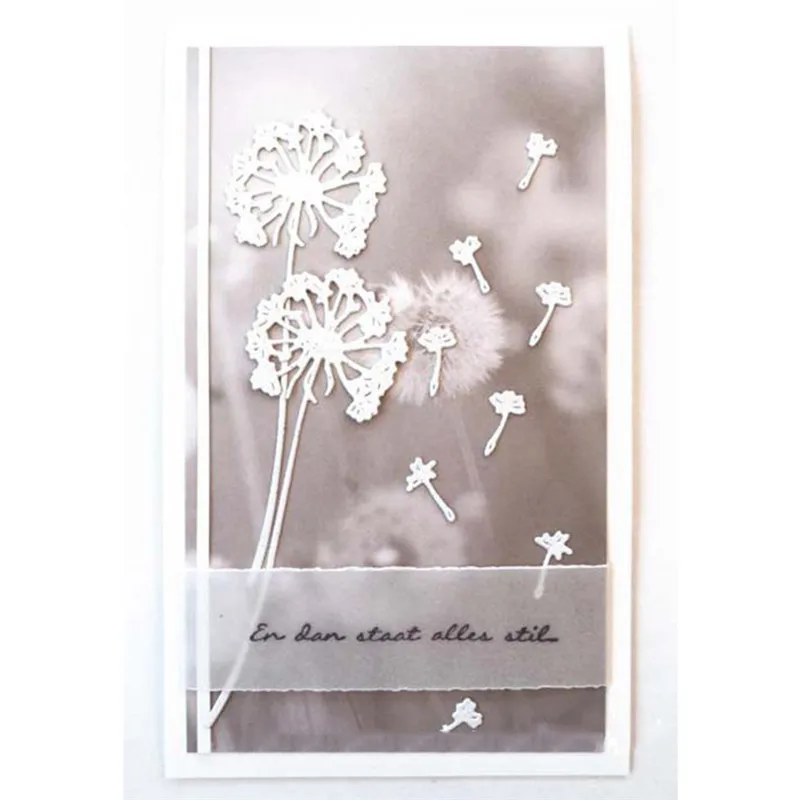 

Naifumodo Spring Dandelion Dies Metal Cutting Dies Scrapbooking Flower for DIY Card Making Embossing Stencil Craft Dies New 2019