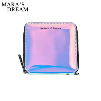 

Mara's Dream Hologram Wallet Female Clutch Long Holographic Ladies Bag Girl With Zipper Coin Purse Card ID Holders Women Wallets