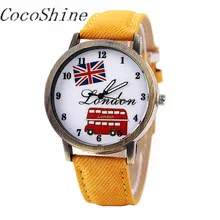 CocoShine A-777 Nova Moda Union Jack Mulheres Relógios de Quartzo por atacado Frete grátis