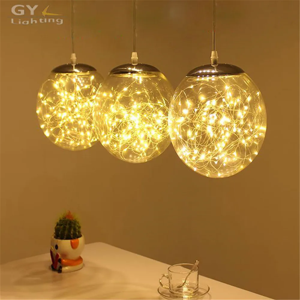 Modern Art deco kitchen dining room led chandelier 29W LED wire string