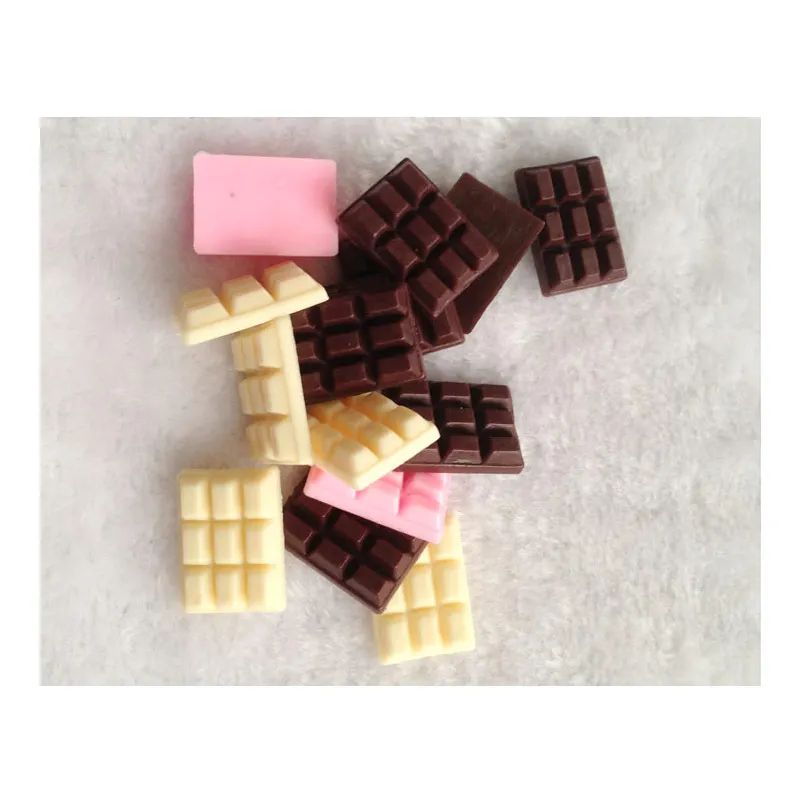 20 шт./лот милые миниатюрные пластиковые поделки из ПВХ с имитацией шоколада