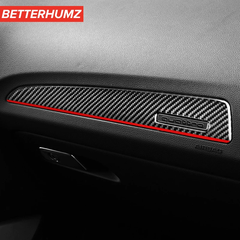 

Interior Carbon Fiber Door Panel Trim Cover Copilot Dashboard Panel Stickers Styling For Audi Q5 (2010-2018) SQ5 (2013-2017)