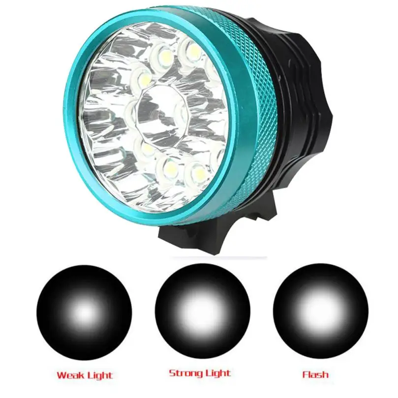 

Bike headlights 30000LM 12 x CREE XM-L T6 LED 6 x 18650 Bicycle Cycling Light Waterproof Lamp led warning lights p#