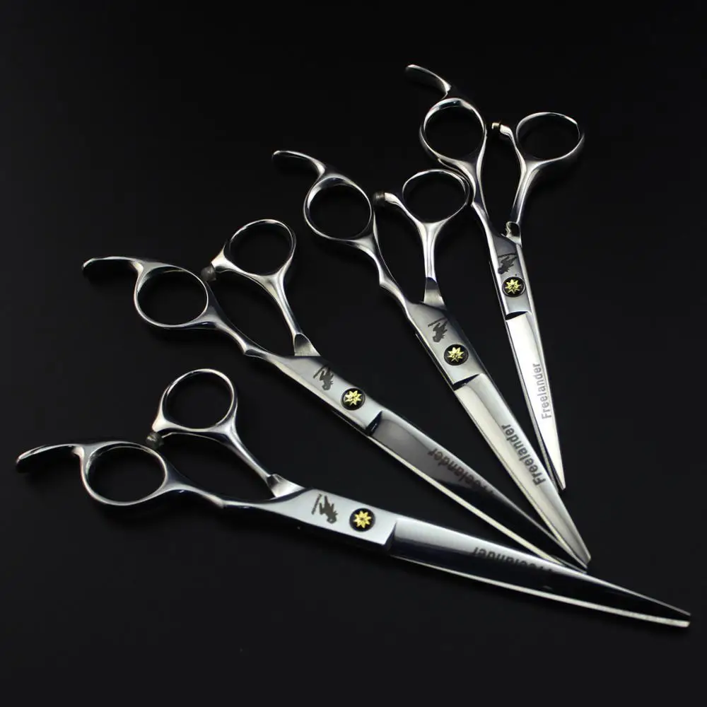 

5.5" 6" 6.5" 7" Japanese 440C Scissors maple leaf screw Barber Hairdressing Salon Scissors High Quality Hair Cutting Shears