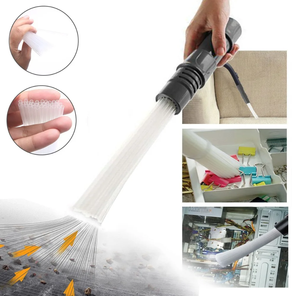 

Multi-functional Blue/Gray Clean Brush Cleaner Dirt Remover Portable Universal Vacuum Attachment Tools