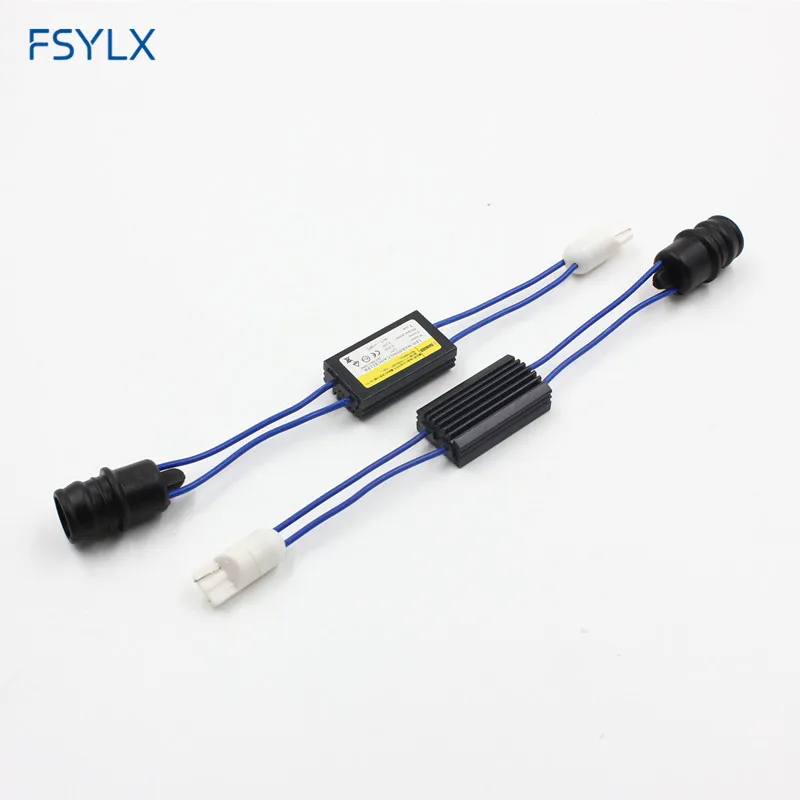 FSYLX 501 T10 W5W сигнальный подавитель декодер T10 T15 194 W5W Автомобильный светодиодный широкая лампа подсветки Canbus Error free T15 T10 светодиодный декодер резистор