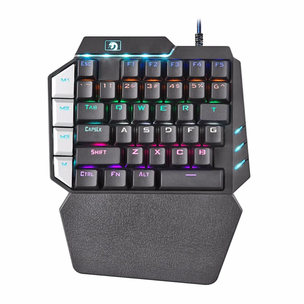NEW Single Hand Wired Gaming Keyboard 38 Keys Mechanical ... - 