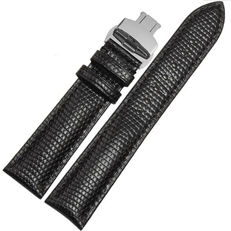 Lizard Pattern Genuine Leather 18 20 22 24 MM Watche Band Strap Belt Watchband Folding Clasp / Buckle + Tool | Наручные часы