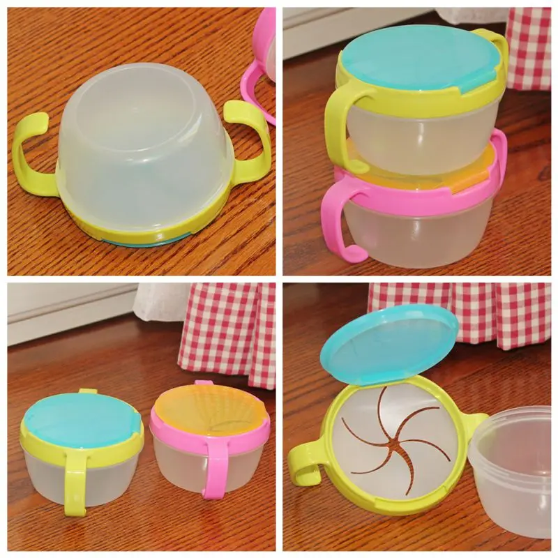 

360 Rotate Spill-Proof Baby Bowl Non Spil Home tools Children's Toddlers Baby Kids l Eat Food Snacks Bowl Lunch Box