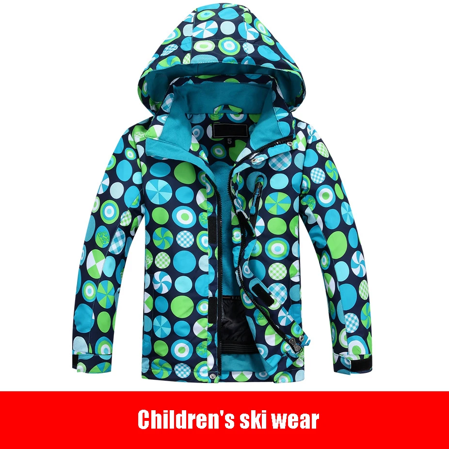 

Windproof Waterproof Outdoor Snow Coats Kids Free Shipping Children Ski Jacket Girls and boys Warm Winter Skiing Snowboard Jacke