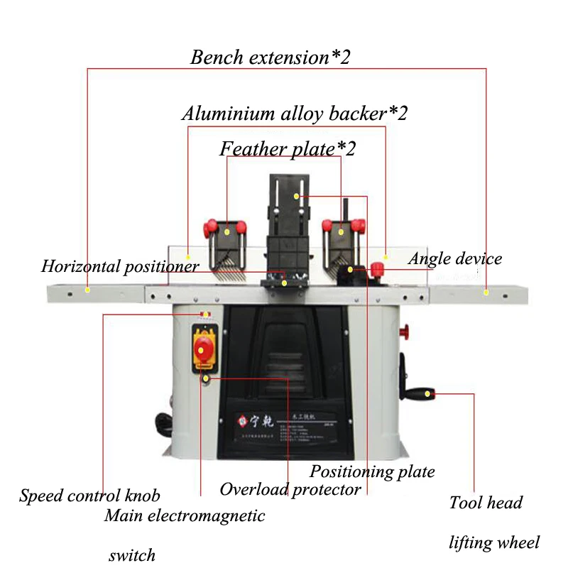 Industrial Wood Milling Machine Desktop Small Boring Machine Flip-chip Engraver JMR-40