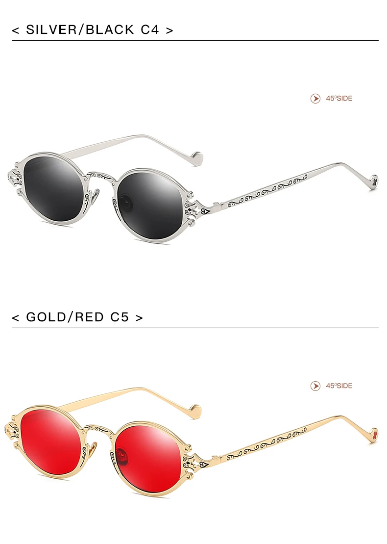 Круглые стимпанк Солнцезащитные очки для мужчин и женщин, винтажные Ретро солнцезащитные очки, фирменный дизайн, зеркальные линзы, роскошные качественные очки UV400 899