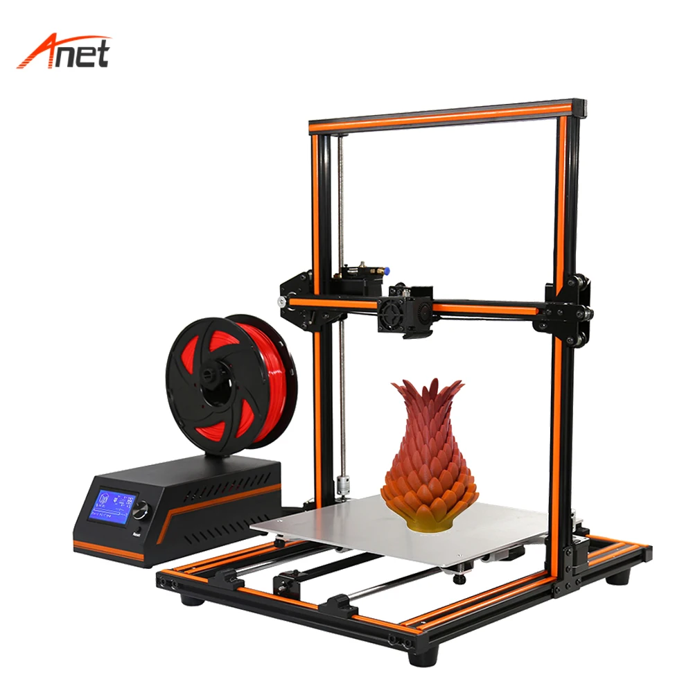 Anet E12 Semi Assembled High Performance Desktop 3d Printer Large 12864 LCD Screen Standalone Operation Box