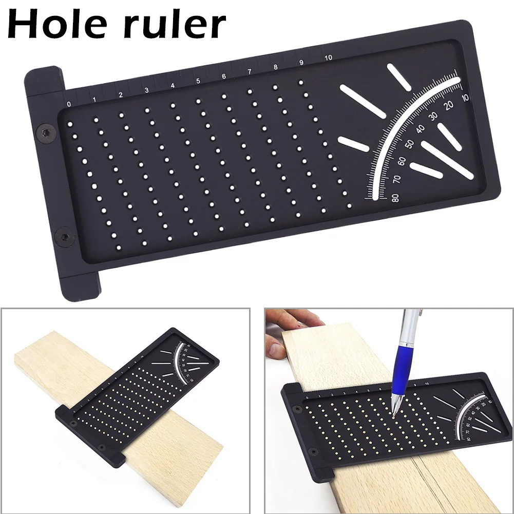 

3D Mitre Angle Measuring Ruler Square Size Wood Measure Tool with Gauge TT-best