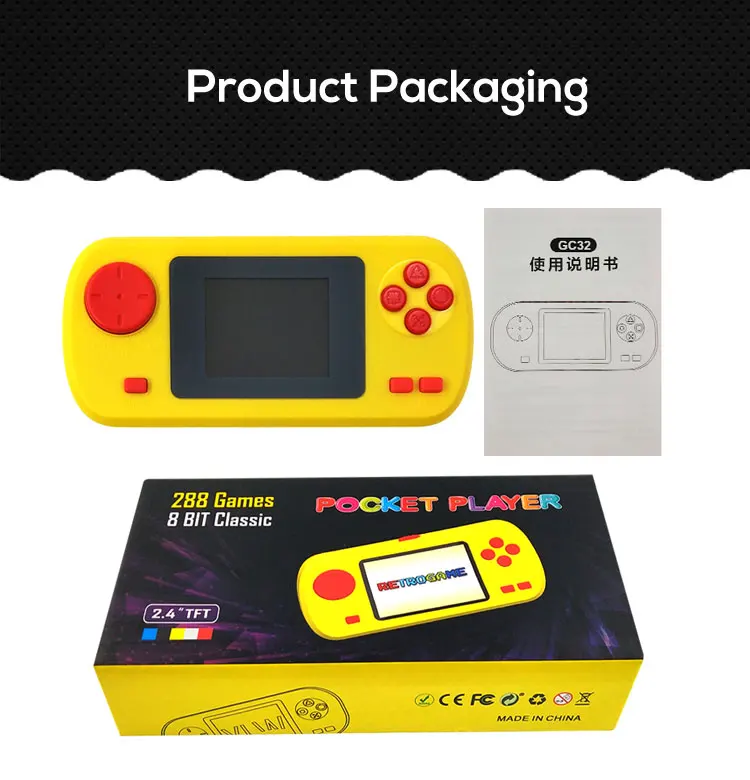 New Cheap 8 Bit mini Classic Handheld Portable Game Console Built in 288 No Repeat  Super Games