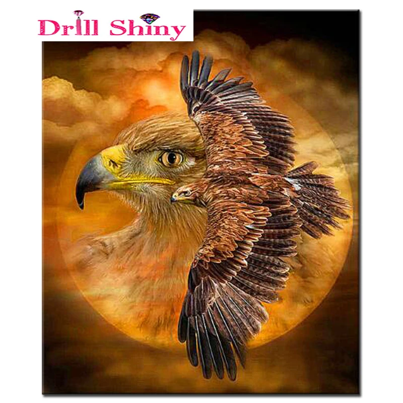 

2017 NEW 5D DIY Diamond Painting Cross Stitch Eagle Resin Diamond Embroidery Full Diamond Set Home Decor