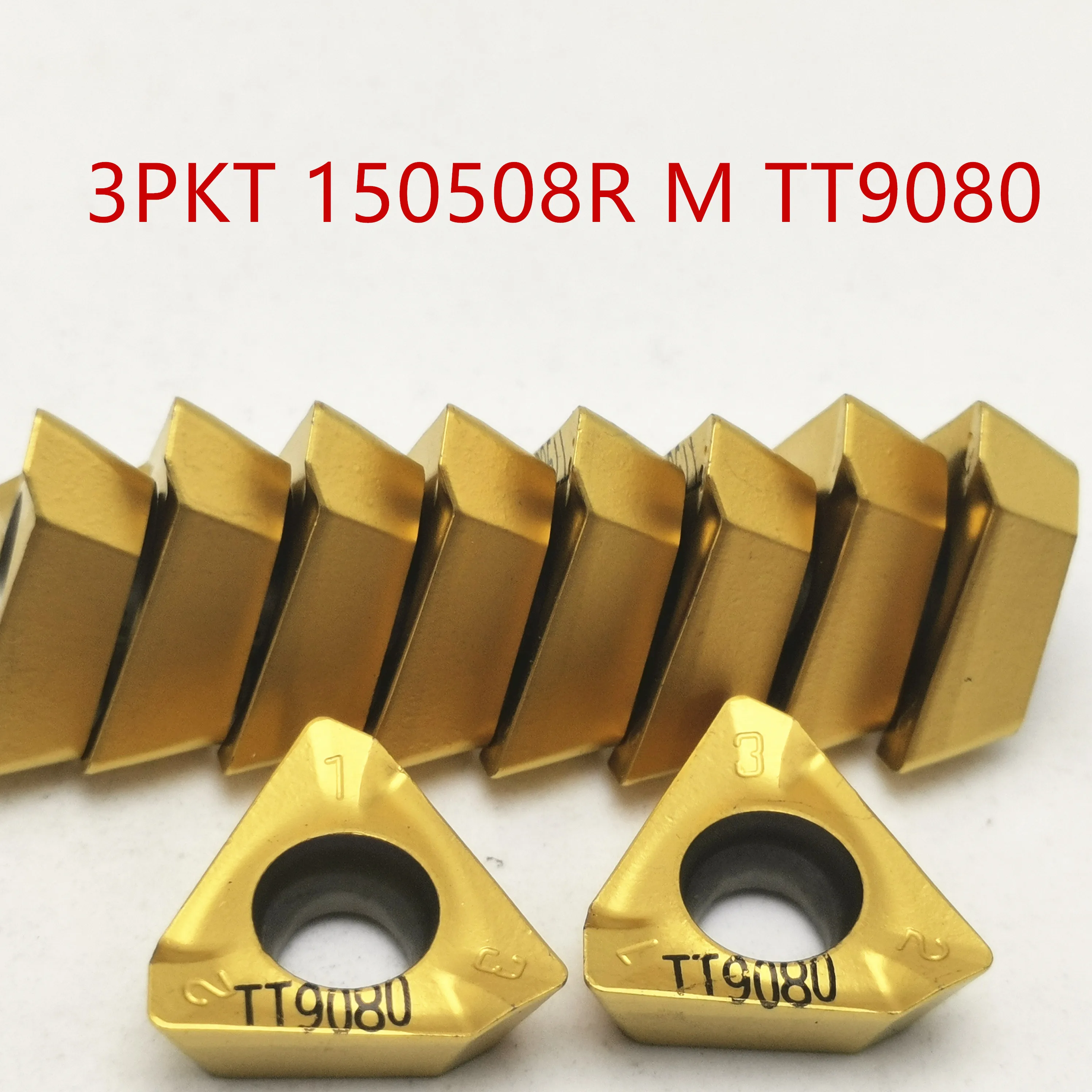 

Carbide insert External turning tool 3PKT150508 M TT9080 CNC lathe tool high quality 3pkt 150508 CVD+PVD Milling tool Hard Alloy