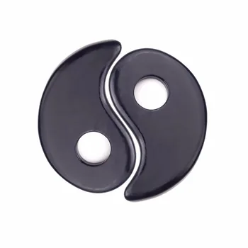 

China Natural Blackstone Massage Scraping Board Soothing Facial Beauty